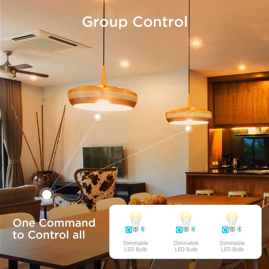 Govee - Set med 2 dimbara LED-lampor Smart MATTER A60 E27/9W/230V 2700-6500K Wi-Fi