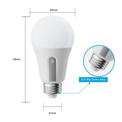 Govee - Set med 2 dimbara LED-lampor Smart MATTER A60 E27/9W/230V 2700-6500K Wi-Fi
