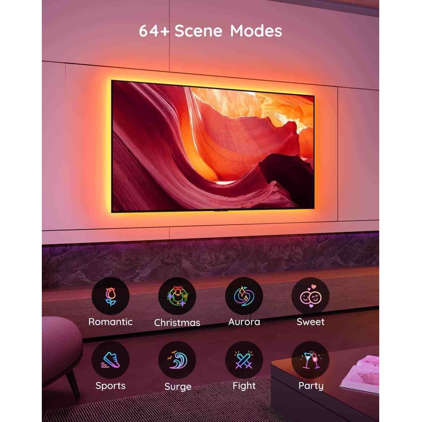 Govee - SMART RGB LED-bakgrundsbelysning för TV 46-60
