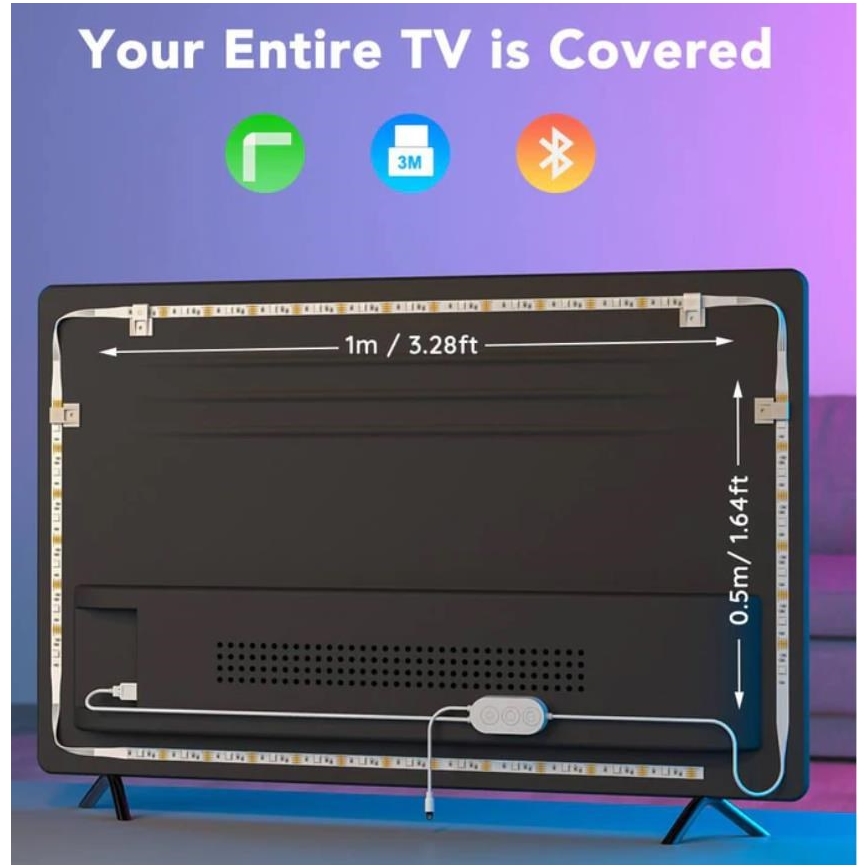 Govee - TV 46-60 SMART LED-bakgrundsbelysning RGB + fjärrkontroll