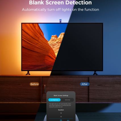 Govee - TV Backlight 3 Lite TV 55-65 SMART LED-bakgrundsbelysning RGBICW Wi-Fi IP67 + fjärrkontroll