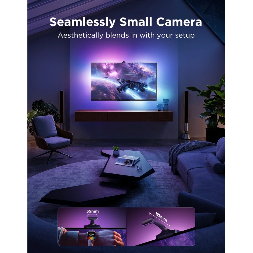 Govee - TV Backlight 3 Pro 55-65 SMART LED-bakgrundsbelysning RGBIC med Wi-Fi