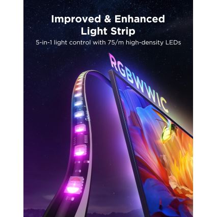 Govee - TV Backlight 3 Pro 75-85 Smart LED-bakgrundsbelysning RGBIC Wi-Fi