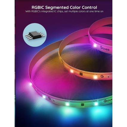 Govee - Wi-Fi RGBIC PRO Smart LED-remsa 10m