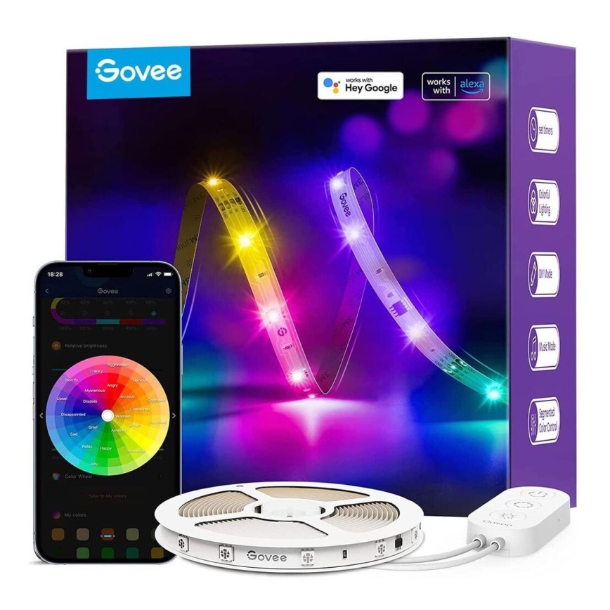 Govee - Wi-Fi RGBIC PRO Smart LED-remsa 10m
