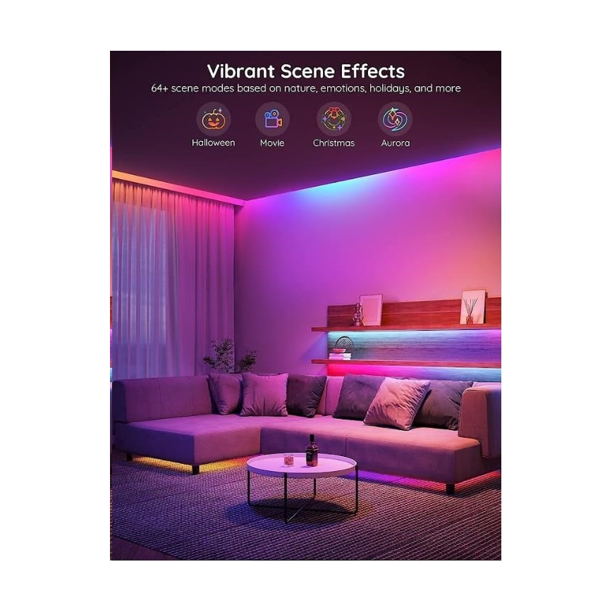 Govee - Wi-Fi RGBIC Smart PRO LED list 5m