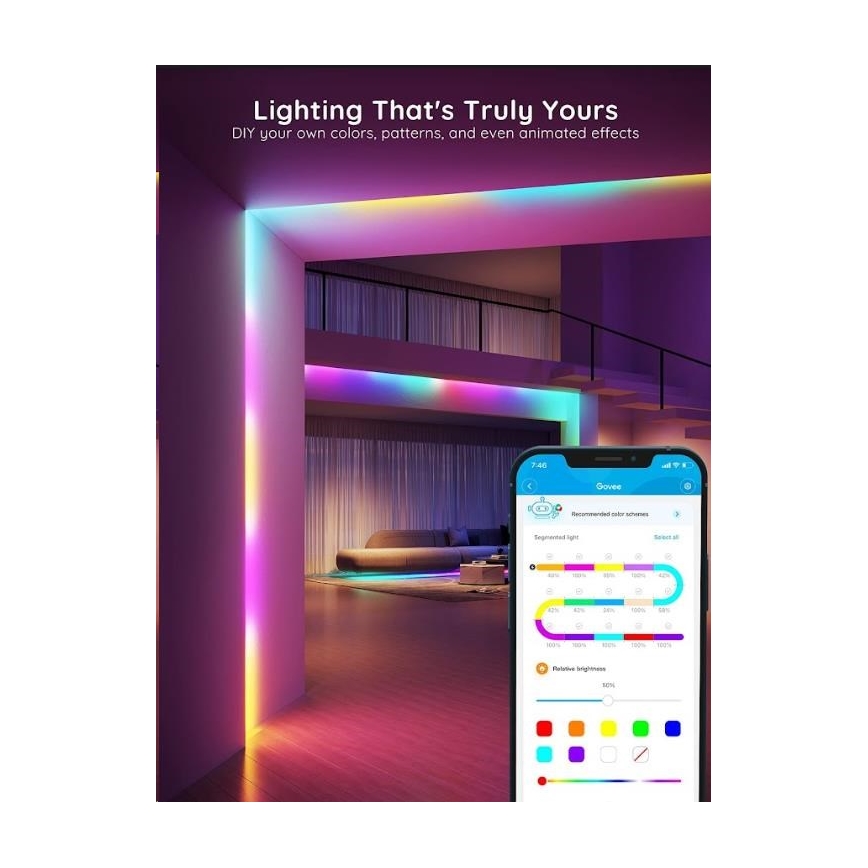 Govee - Wi-Fi RGBIC Smart PRO LED list 5m