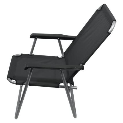 Grå hopfällbar campingstol