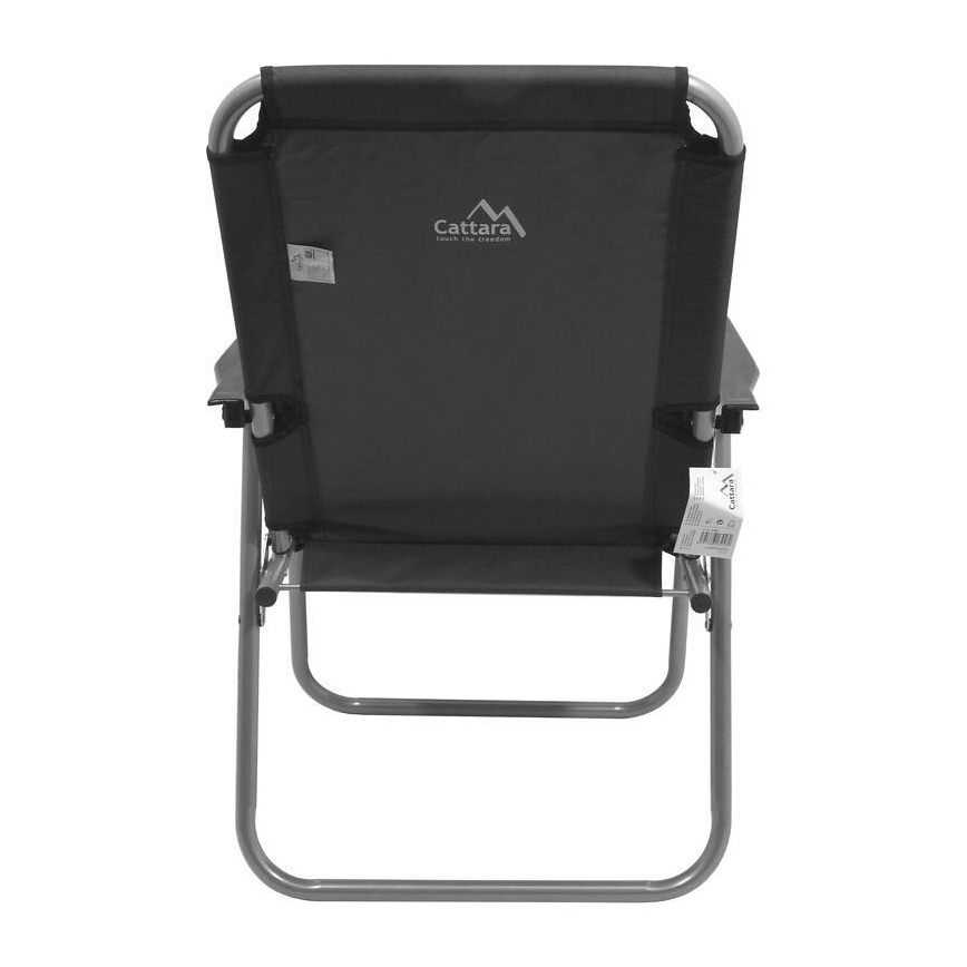 Grå hopfällbar campingstol