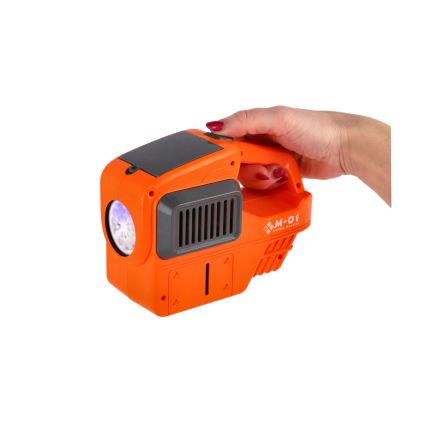 Gräsklippare med bubbelblåsare och belysning 4xAA