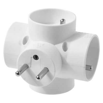 Grenuttag 4×10A/250V rund