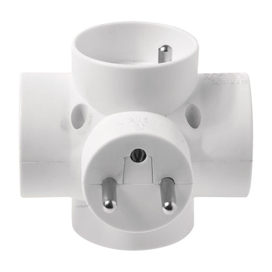 Grenuttag 4×10A/250V rund