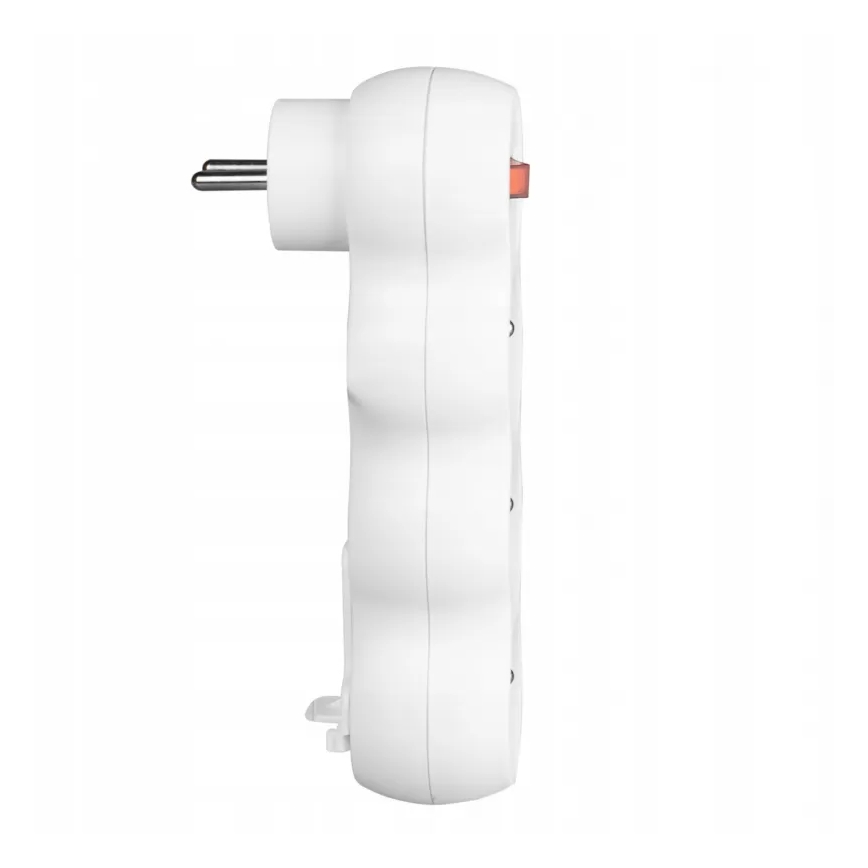 Grenuttag med strömbrytare, 3 uttag