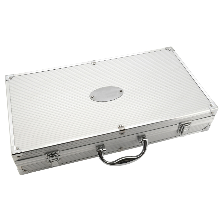 Grilling utensils rostfritt stål with a case 18 delar