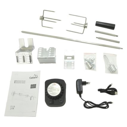 Grillnål med motor 230V