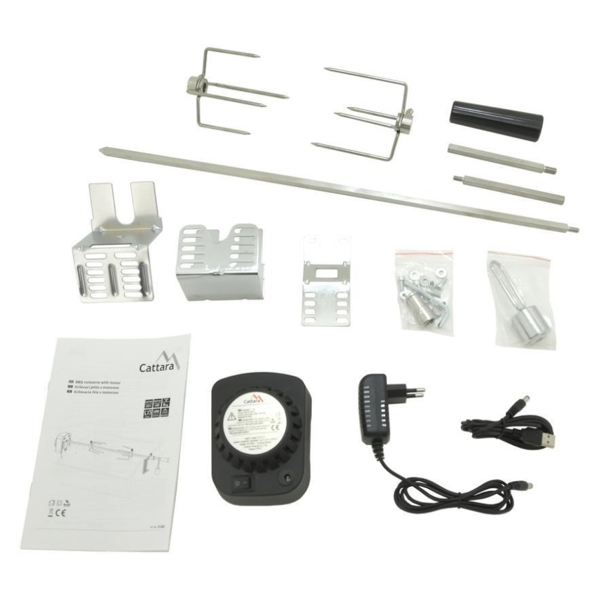 Grillnål med motor 230V