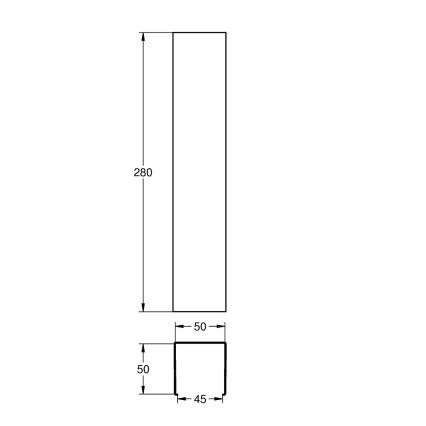 GROHE 1010090000 - Fyrkantigt sifonlock i polerad krom