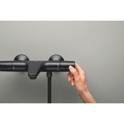 GROHE 1022162432 - Termostatstyrd badkarsblandare PRECISION TREND DN 15 svart