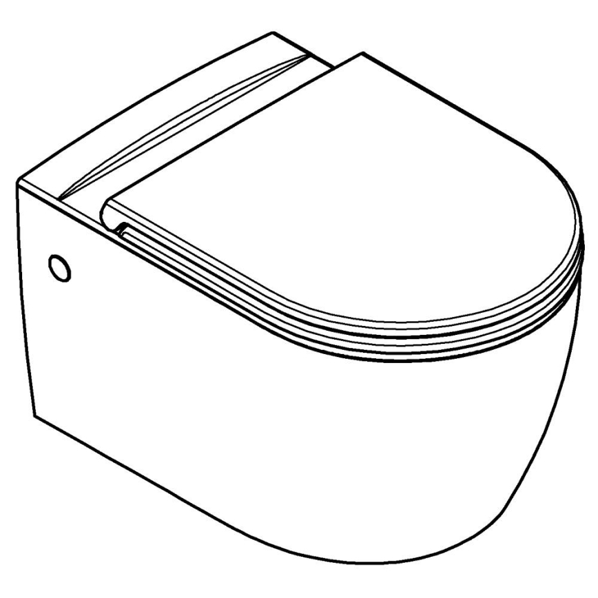 GROHE 103848SH00 - Vägghängt WC START ROUND CERAMIC 368 × 543 mm ren vit