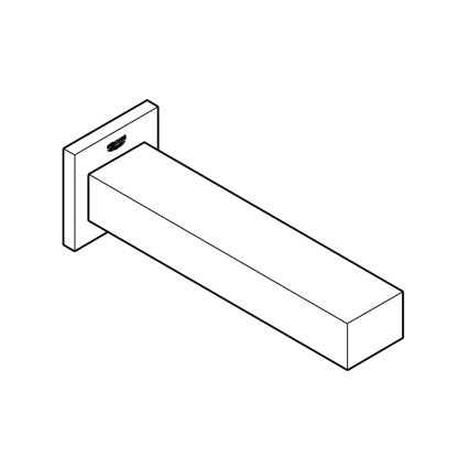 GROHE 13303000 - Badkarsavlopp EUROCUBE 170 mm, polerad krom