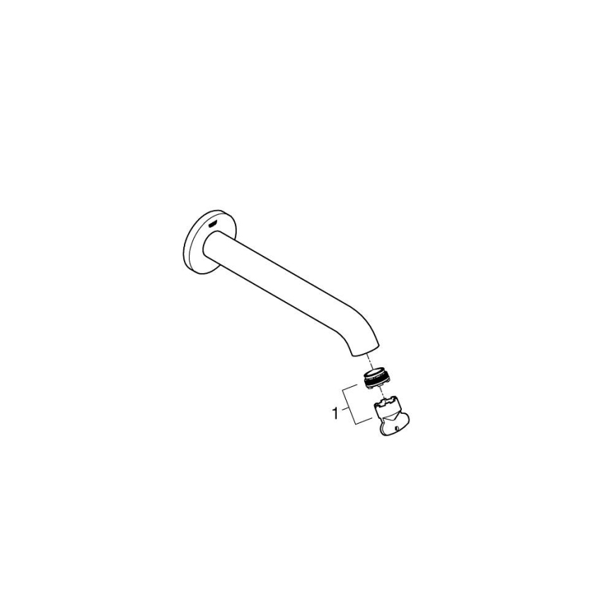 GROHE 13449AL1 - Badkarsbottenventil ESSENCE 221 mm, grafit