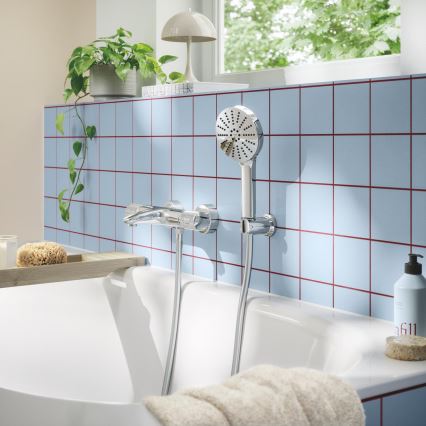 GROHE 1348650000 - Duschset VITALIO JOY+ 120 mm blank krom