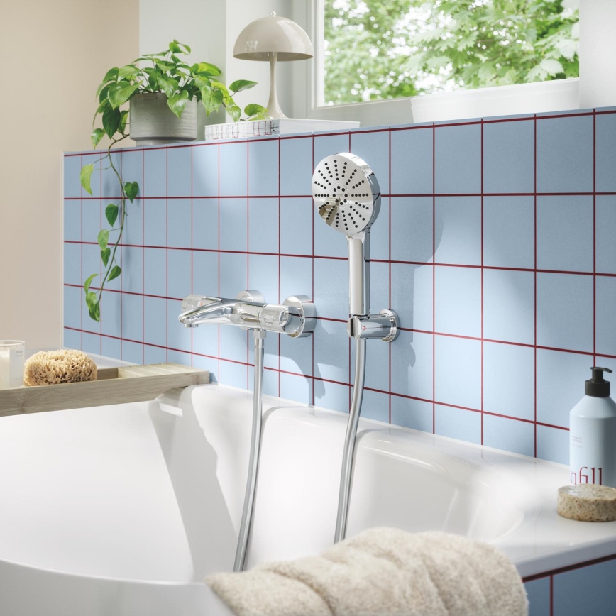 GROHE 1348650000 - Duschset VITALIO JOY+ 120 mm blank krom