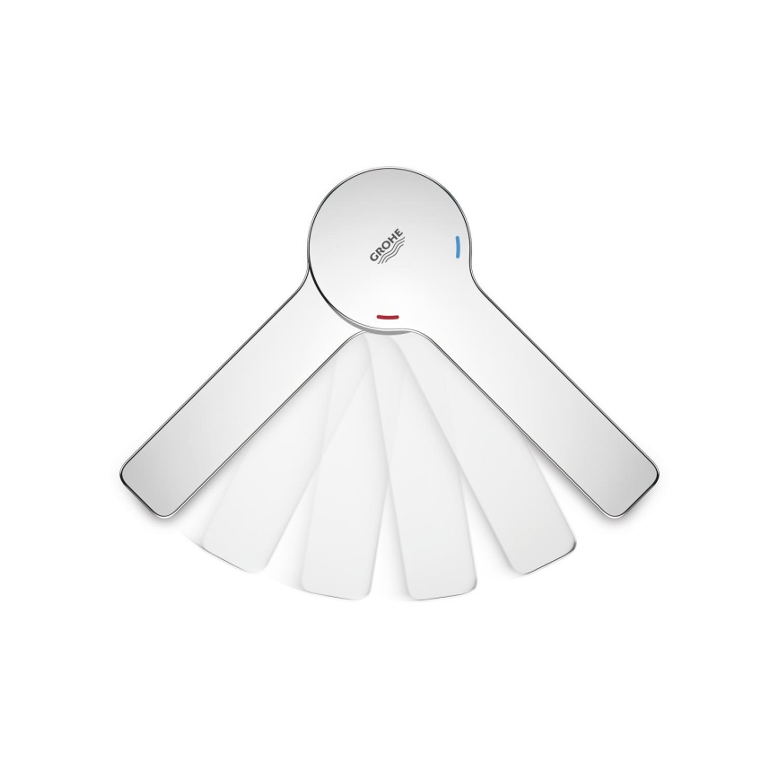 GROHE 19577001 - Fyrhåls badkarsblandare LINEARE i blank krom