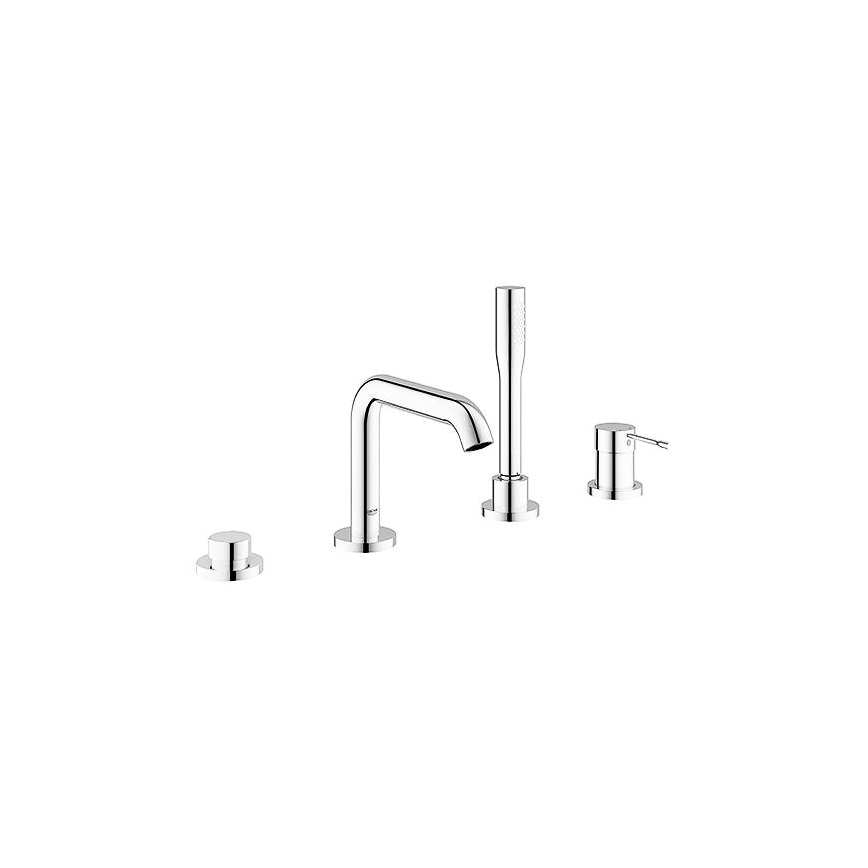 GROHE 19578001 - ESSENCE 197 mm 4-håls badkarsblandare, blank krom