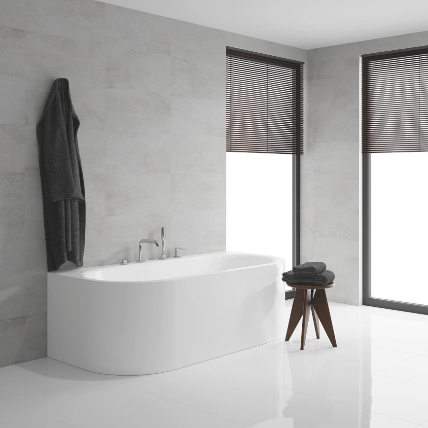 GROHE 19578001 - ESSENCE 197 mm 4-håls badkarsblandare, blank krom