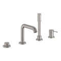 GROHE 19578DC1 - ESSENCE fyrhåls badkarsblandare i rostfritt stål