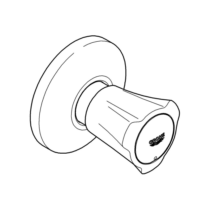 GROHE 19855001 - Överdel till inbyggnadsventil COSTA L 10-35 mm polerad krom