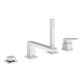 GROHE 19897001 - EUROCUBE 4-håls badkarsblandare, blank krom