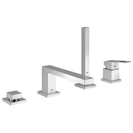 GROHE 19897001 - EUROCUBE 4-håls badkarsblandare, polerad krom