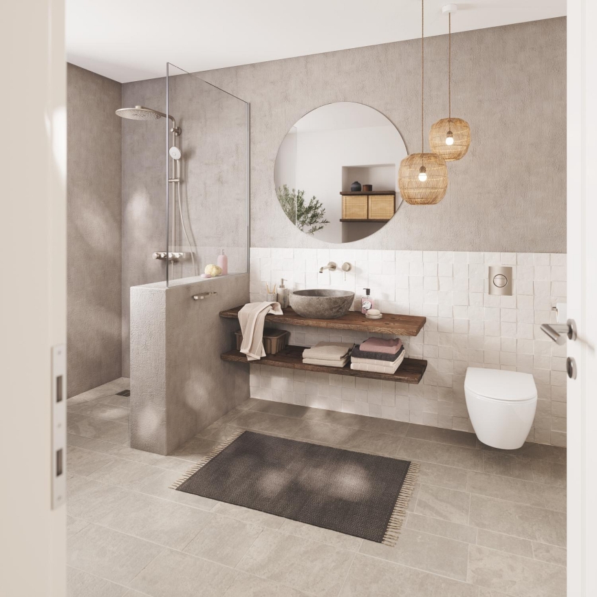 GROHE 19967DC1 - Tvåhålsblandare för tvättställ ESSENCE 230 mm i rostfritt stål