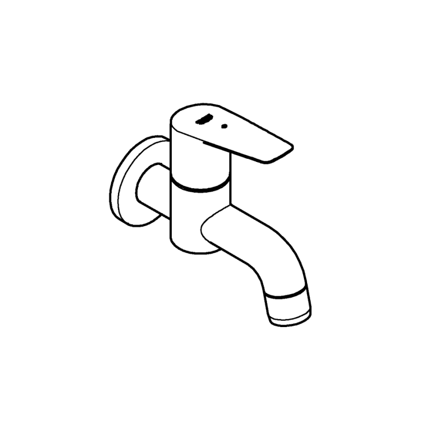 GROHE 20238001 - Stoppventil DN 15, blank krom