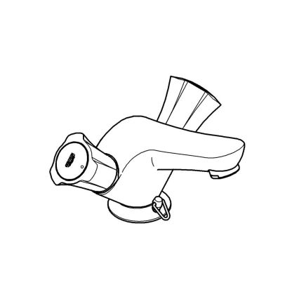 GROHE 21100001 - Tvättställsblandare COSTA L DN 15 blank krom