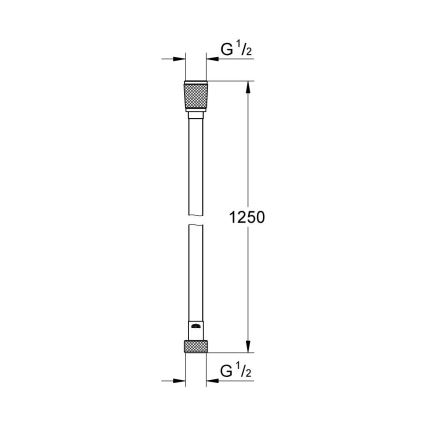 GROHE 22112000 - Duschslang VITALIOFLEX SILVER 1250 mm