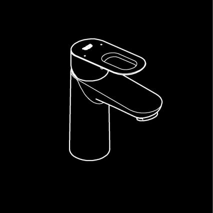 GROHE 23337000 - Tvättställsblandare BAULOOP DN 15 blank krom