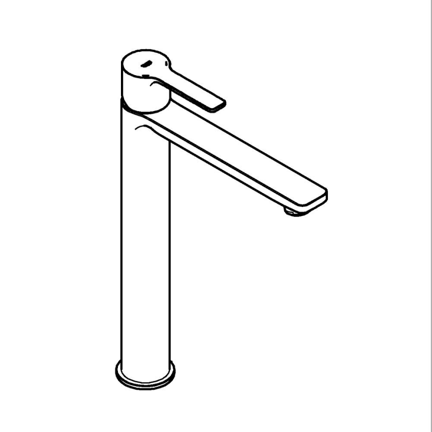 GROHE 23405AL1 – LINEARE tvättställsblandare, XL, grafit