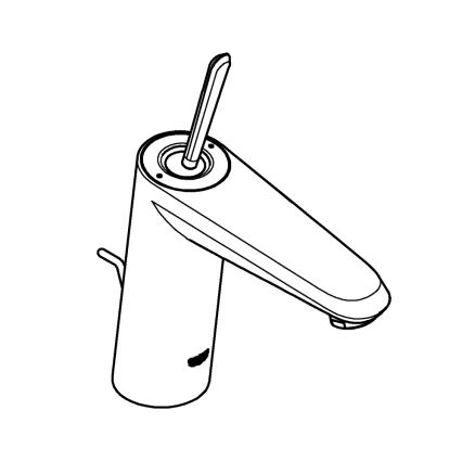 GROHE 23427000 - Tvättställsblandare EURODISC JOY DN 15 storlek M polerad krom