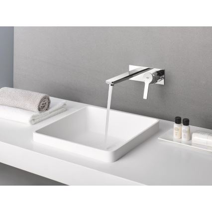 GROHE 23444001 - Tvåhåls tvättställsblandare LINEARE 207 mm i polerad krom