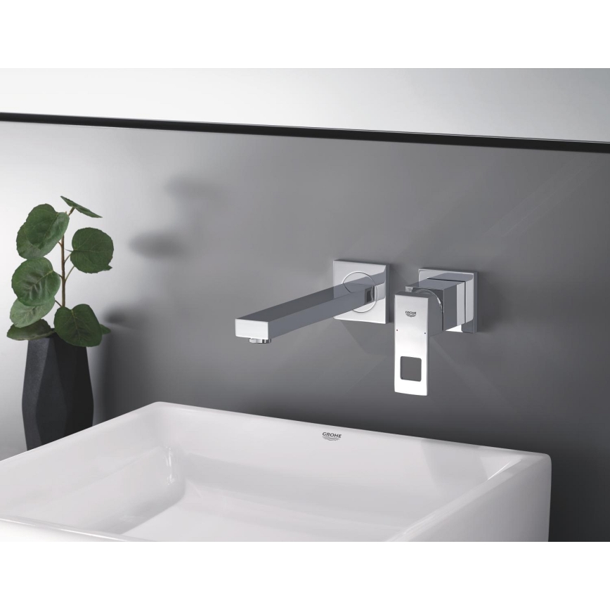 GROHE 23447000 - Tvättställsblandare EUROCUBE 231 mm blank krom
