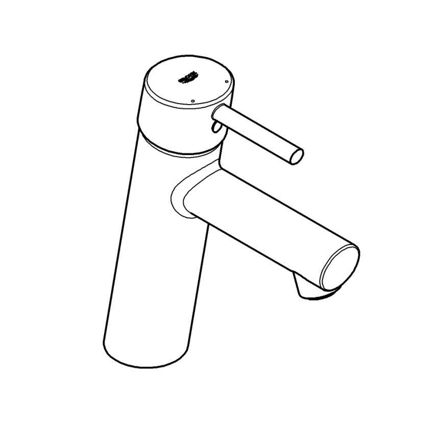 GROHE 23451001 - Tvättställsblandare CONCETTO DN 15, polerad krom