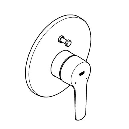 GROHE 23558002 - Badkarsblandare START, blank krom