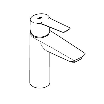 GROHE 235752432 - Tvättställsblandare START 192 mm svart