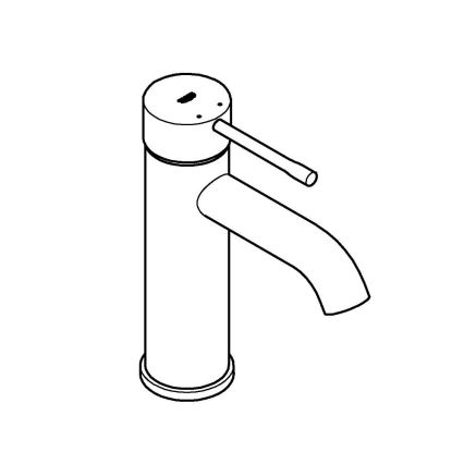 GROHE 23590GL1 - Tvättställsblandare ESSENCE DN 15, storlek S, guld
