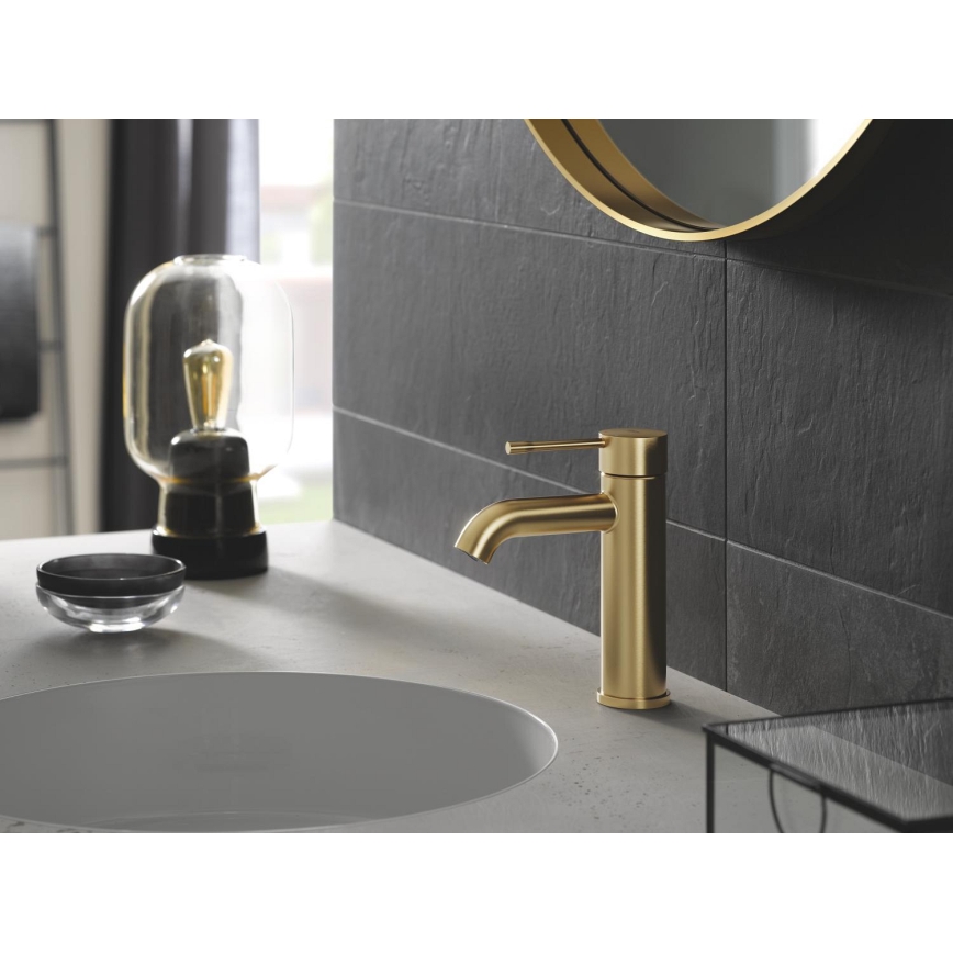 GROHE 23590GN1 - ESSENCE tvättställsblandare, storlek S, guld