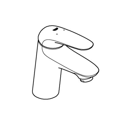 GROHE 23715003 - EUROSTYLE tvättställsblandare, storlek S, blank krom