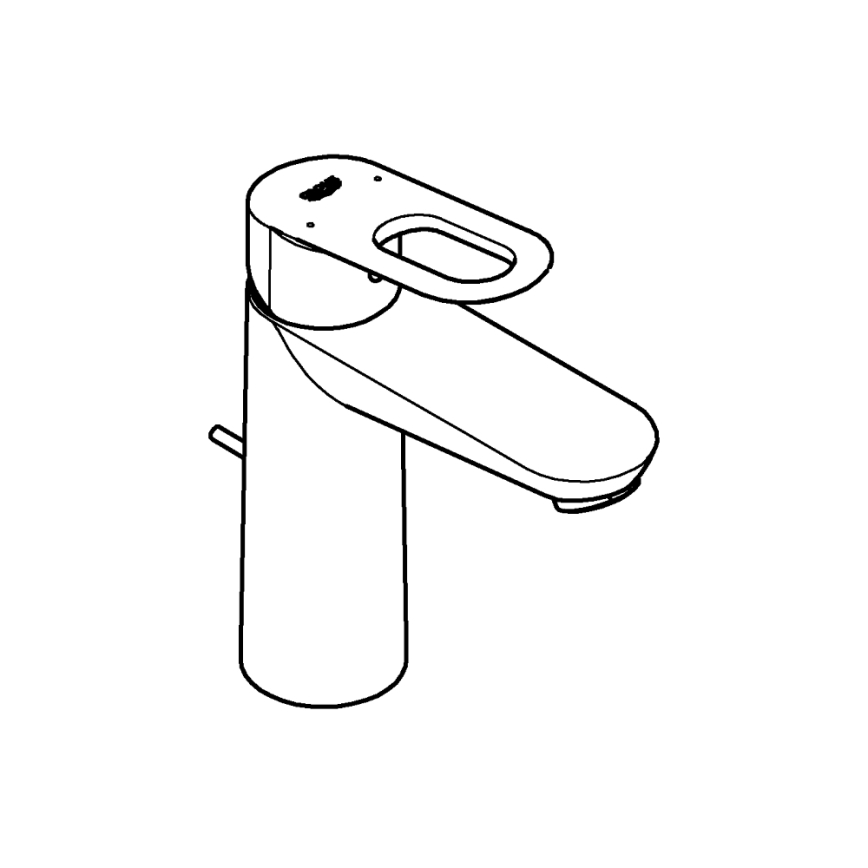 GROHE 23762000 - Tvättställsblandare BAULOOP DN 15, blank krom